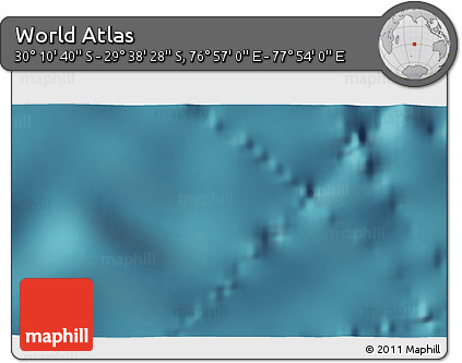 Satellite 3D Map of the Area around 29° 54' 34" S, 77° 25' 30" E