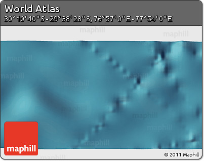 Satellite 3D Map of the Area around 29° 54' 34" S, 77° 25' 30" E