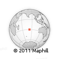 Outline Map of the Area around 29° 54' 34" S, 82° 31' 30" E, rectangular outline