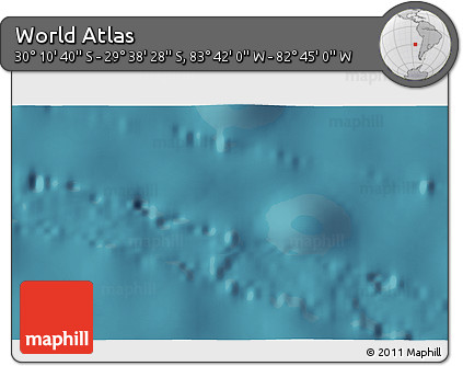 Satellite 3D Map of the Area around 29° 54' 34" S, 83° 13' 29" W