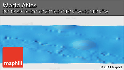 Physical Panoramic Map of the Area around 29° 54' 34" S, 83° 13' 29" W