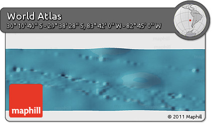 Satellite Panoramic Map of the Area around 29° 54' 34" S, 83° 13' 29" W