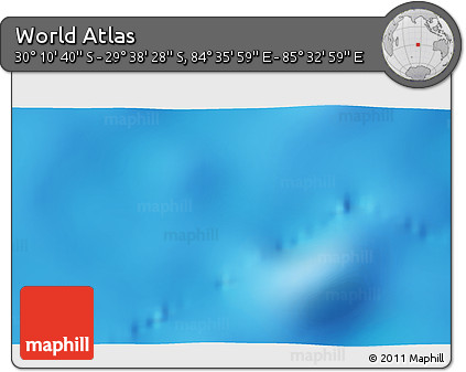 Physical 3D Map of the Area around 29° 54' 34" S, 85° 4' 29" E
