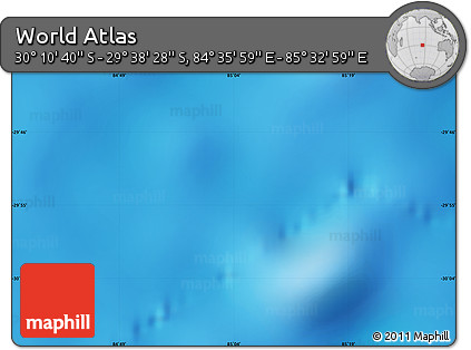 Physical Map of the Area around 29° 54' 34" S, 85° 4' 29" E