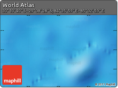 Physical Map of the Area around 29° 54' 34" S, 85° 4' 29" E