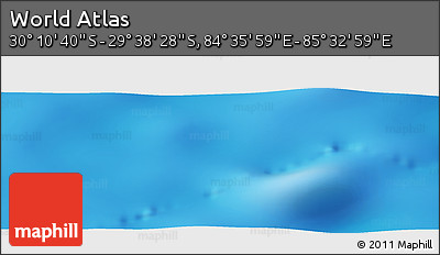 Physical Panoramic Map of the Area around 29° 54' 34" S, 85° 4' 29" E