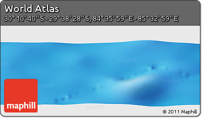 Physical Panoramic Map of the Area around 29° 54' 34" S, 85° 4' 29" E