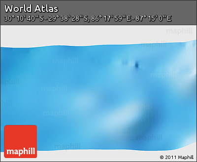 Physical 3D Map of the Area around 29° 54' 34" S, 86° 46' 30" E