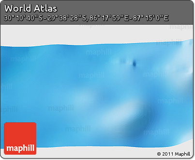 Physical 3D Map of the Area around 29° 54' 34" S, 86° 46' 30" E