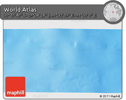 Physical 3D Map of the Area around 29° 54' 34" S, 91° 1' 30" E