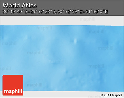 Physical 3D Map of the Area around 29° 54' 34" S, 91° 1' 30" E