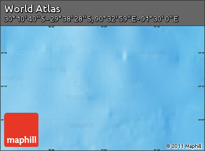 Physical Map of the Area around 29° 54' 34" S, 91° 1' 30" E
