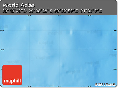 Physical Map of the Area around 29° 54' 34" S, 91° 1' 30" E