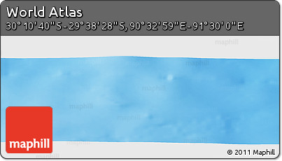 Physical Panoramic Map of the Area around 29° 54' 34" S, 91° 1' 30" E
