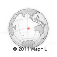 Outline Map of the Area around 29° 54' 34" S, 92° 43' 29" E, rectangular outline