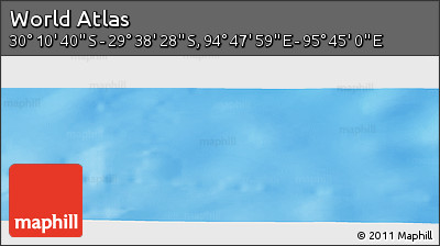 Physical Panoramic Map of the Area around 29° 54' 34" S, 95° 16' 30" E