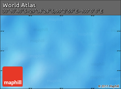 Physical Map of the Area around 29° 54' 34" S, 99° 31' 30" E