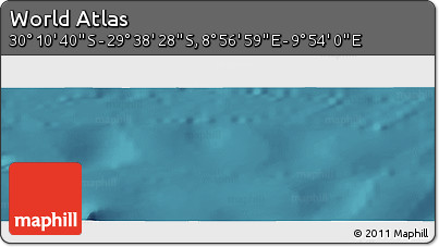 Satellite Panoramic Map of the Area around 29° 54' 34" S, 9° 25' 30" E