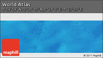 Physical Panoramic Map of the Area around 2° 16' 34" N, 0° 55' 29" E