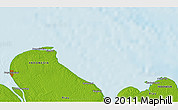 Physical 3D Map of the area around 2° 16' 34" N, 101° 13' 29" E