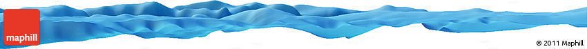 Shaded Relief Horizon Map of the Area around 2° 16' 34" N, 101° 4' 29" W