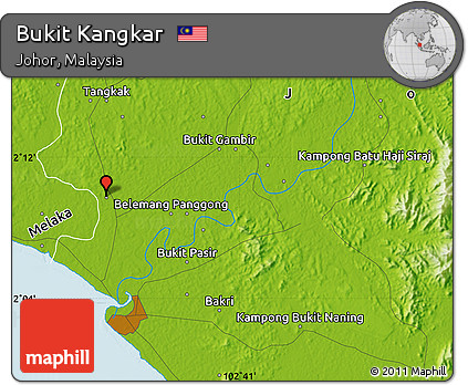 Physical Map of Bukit Kangkar