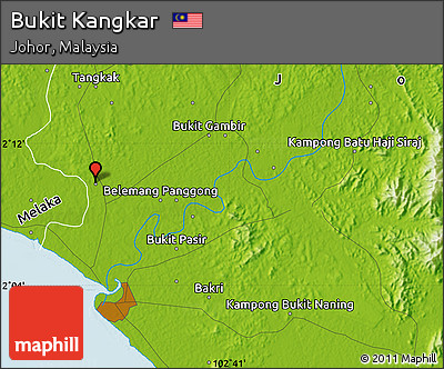 Physical Map of Bukit Kangkar