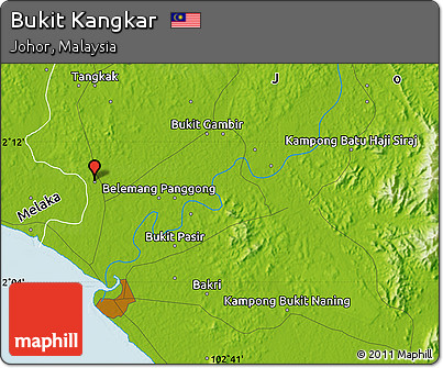 Physical Map of Bukit Kangkar