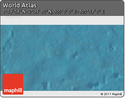 Satellite 3D Map of the Area around 2° 16' 34" N, 105° 28' 29" E