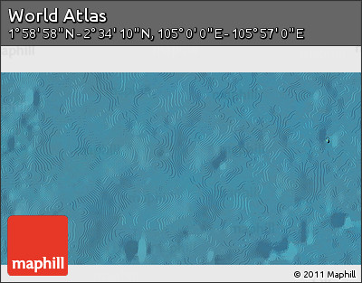 Satellite 3D Map of the Area around 2° 16' 34" N, 105° 28' 29" E