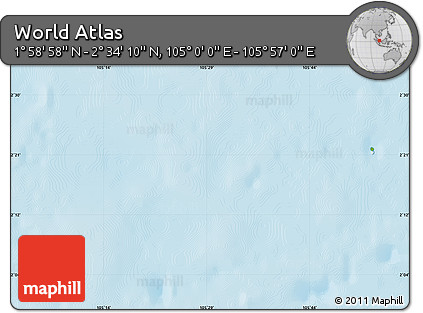Physical Map of the Area around 2° 16' 34" N, 105° 28' 29" E