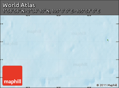 Physical Map of the Area around 2° 16' 34" N, 105° 28' 29" E