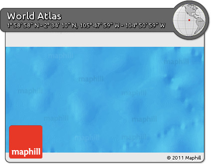 Physical 3D Map of the Area around 2° 16' 34" N, 105° 19' 29" W