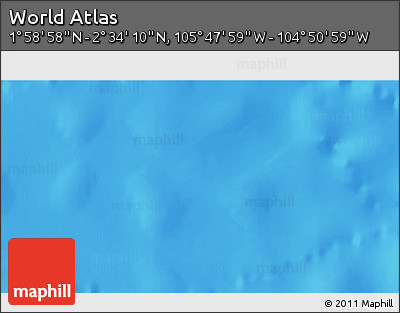 Physical 3D Map of the Area around 2° 16' 34" N, 105° 19' 29" W