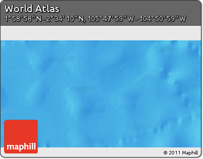 Physical 3D Map of the Area around 2° 16' 34" N, 105° 19' 29" W