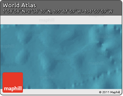 Satellite 3D Map of the Area around 2° 16' 34" N, 105° 19' 29" W
