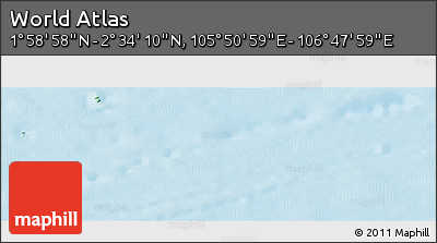 Physical Panoramic Map of the Area around 2° 16' 34" N, 106° 19' 29" E
