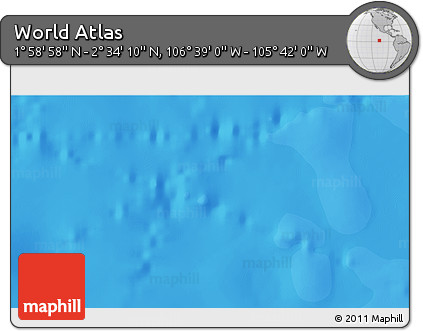 Political 3D Map of the Area around 2° 16' 34" N, 106° 10' 30" W