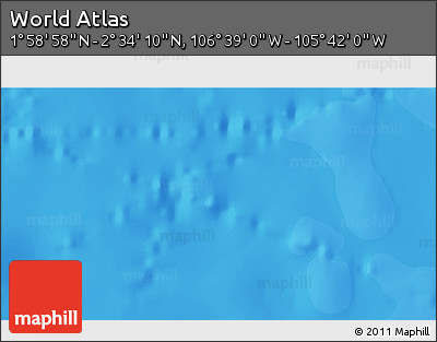 Political 3D Map of the Area around 2° 16' 34" N, 106° 10' 30" W