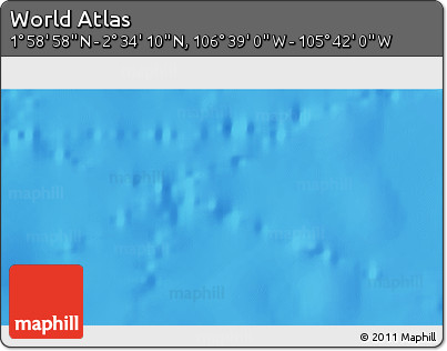 Shaded Relief 3D Map of the Area around 2° 16' 34" N, 106° 10' 30" W