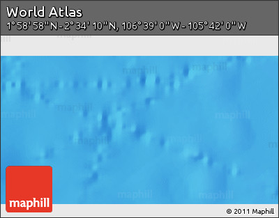 Shaded Relief 3D Map of the Area around 2° 16' 34" N, 106° 10' 30" W