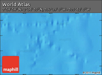 Shaded Relief Map of the Area around 2° 16' 34" N, 106° 10' 30" W
