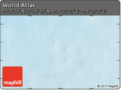 Physical Map of the Area around 2° 16' 34" N, 108° 1' 30" E
