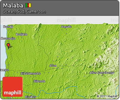 Physical 3D Map of Malaba