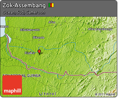 Physical 3D Map of Zok-Assembang