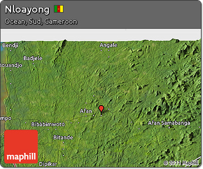 Satellite 3D Map of Nloayong