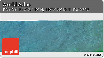 Satellite Panoramic Map of the Area around 2° 16' 34" N, 110° 34' 29" E