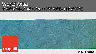 Satellite Panoramic Map of the Area around 2° 16' 34" N, 110° 34' 29" E