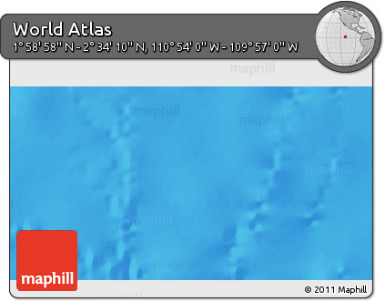 Physical 3D Map of the Area around 2° 16' 34" N, 110° 25' 30" W
