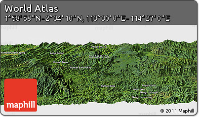 Satellite Panoramic Map of the Area around 2° 16' 34" N, 113° 58' 29" E